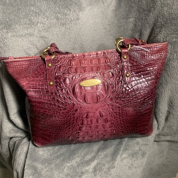 brahmin burgundy handbag